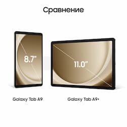 Планшет 11″ Samsung Galaxy Tab A9+ 5G 8Gb, 128Gb, серебристый (РСТ)— фото №2