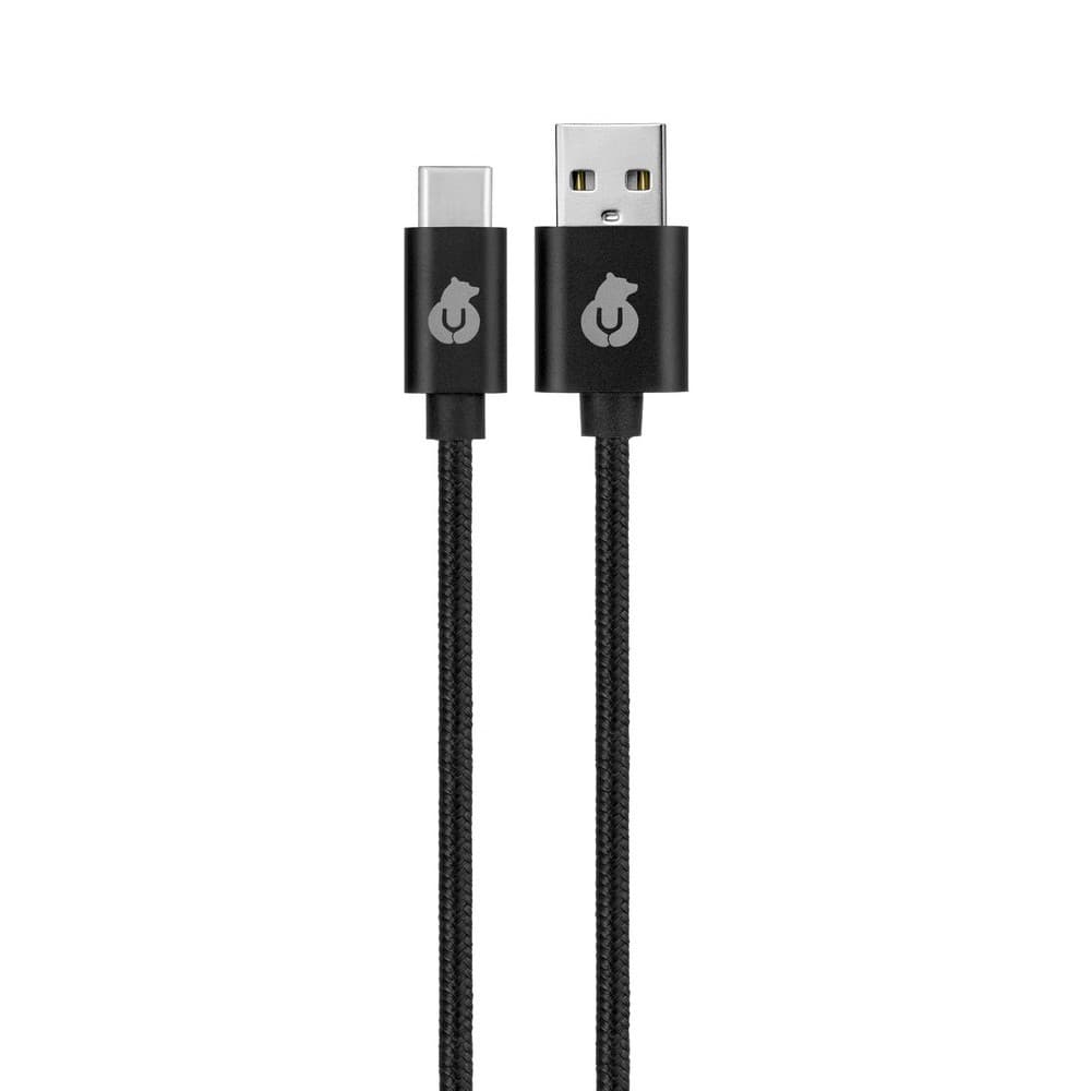 Кабель uBear Cord USB-C / USB-A, 2A, Вт  1,2м, черный— фото №0