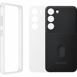 Чехол-накладка Samsung Frame Case для Galaxy S23+, поликарбонат, черный— фото №3