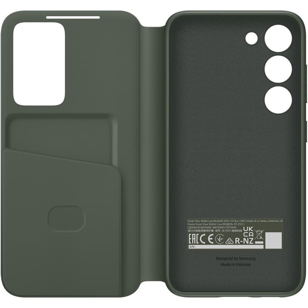 Чехол-книжка Samsung Smart View Wallet Case для Galaxy S23, поликарбонат, хаки— фото №3