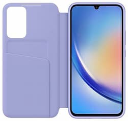 Чехол-книжка Samsung Smart View Wallet для Galaxy A34, поликарбонат, лавандовый— фото №2