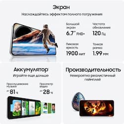 Смартфон Samsung Galaxy S24 FE 128Gb, мятный (РСТ)— фото №4