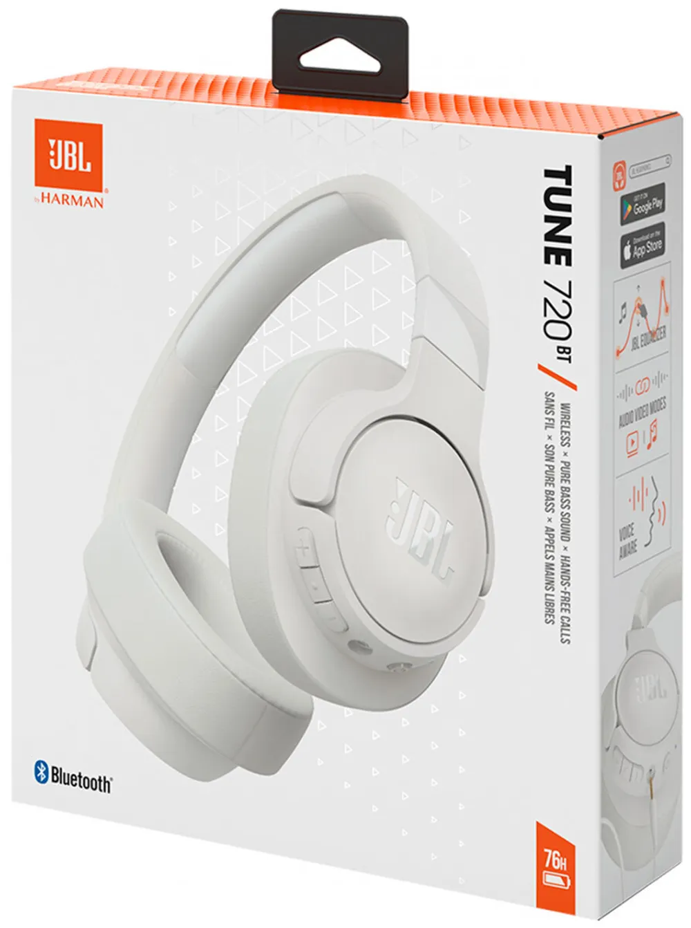 Беспроводные наушники JBL Tune 720BT, белый— фото №4