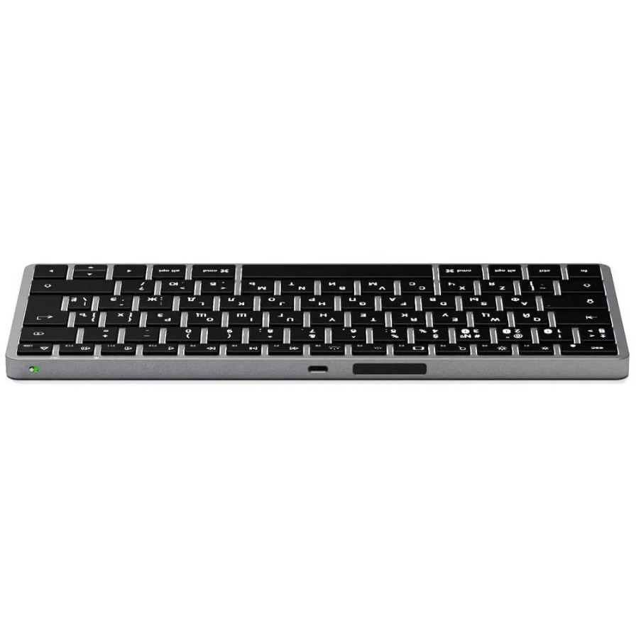 Клавиатура Satechi Slim X1 Bluetooth Backlit Keyboard, серый космос— фото №1