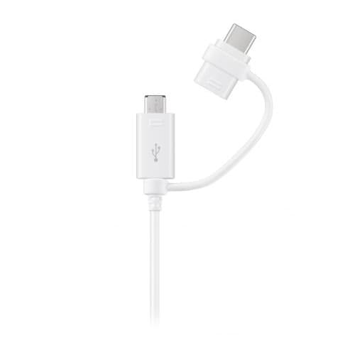 Кабель Samsung USB / USB-C + Micro USB 1,5м, белый— фото №1