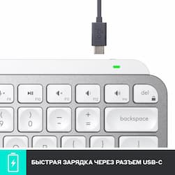 Клавиатура Logitech MX Keys Mini, серый— фото №4